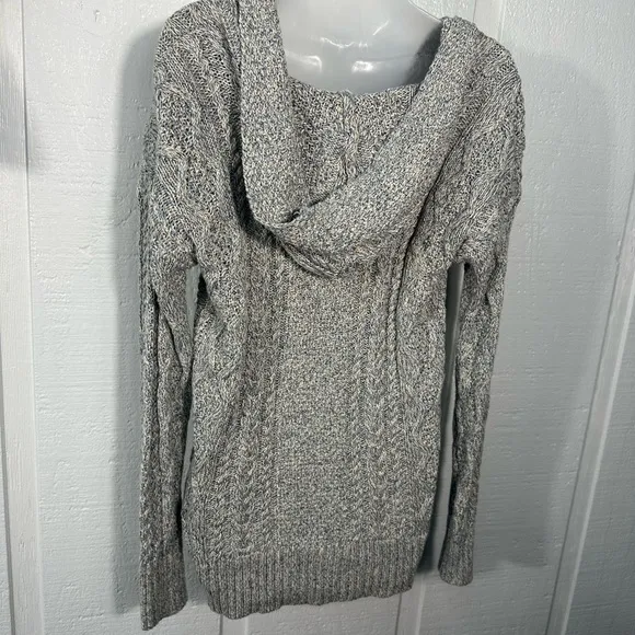 Lauren Ralph Lauren Cable Cotton Hooded Poncho Sweater Size Small NWT