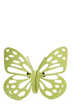 Le Marais 101 Green Butterfly Leather Handbag Embellishment
