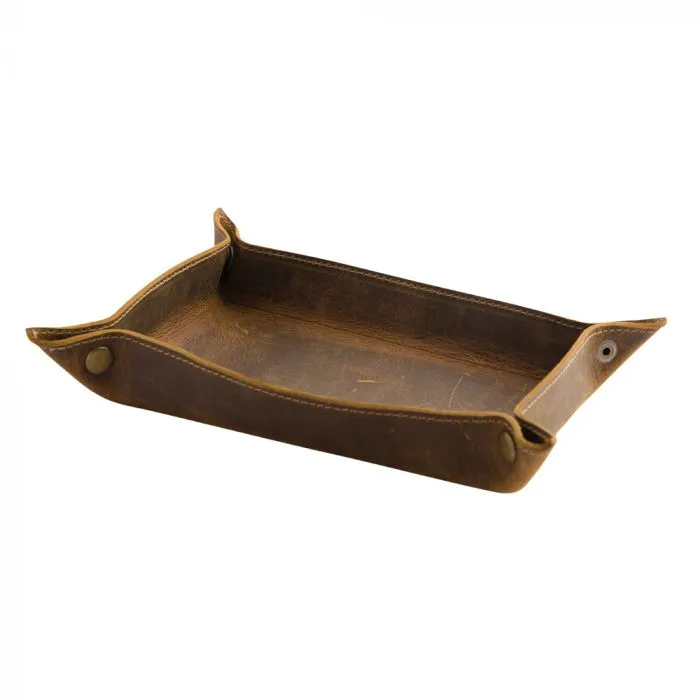 Leather Tray Organizer