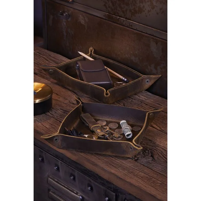 Leather Tray Organizer