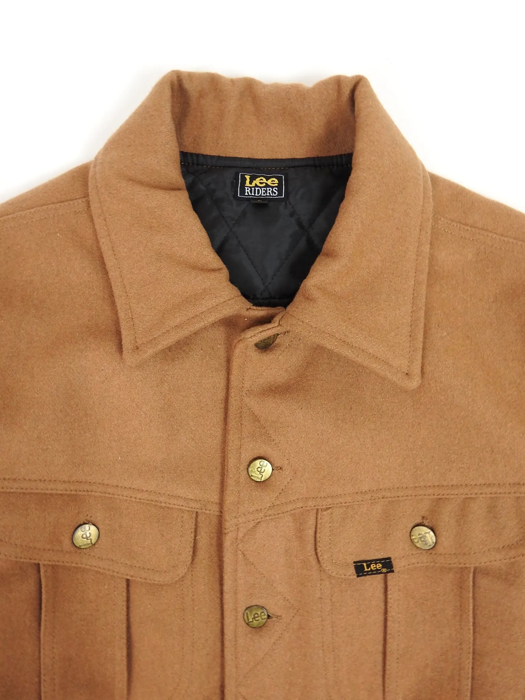 Lee Riders Wool Quilted Trucker Jacket Size Large