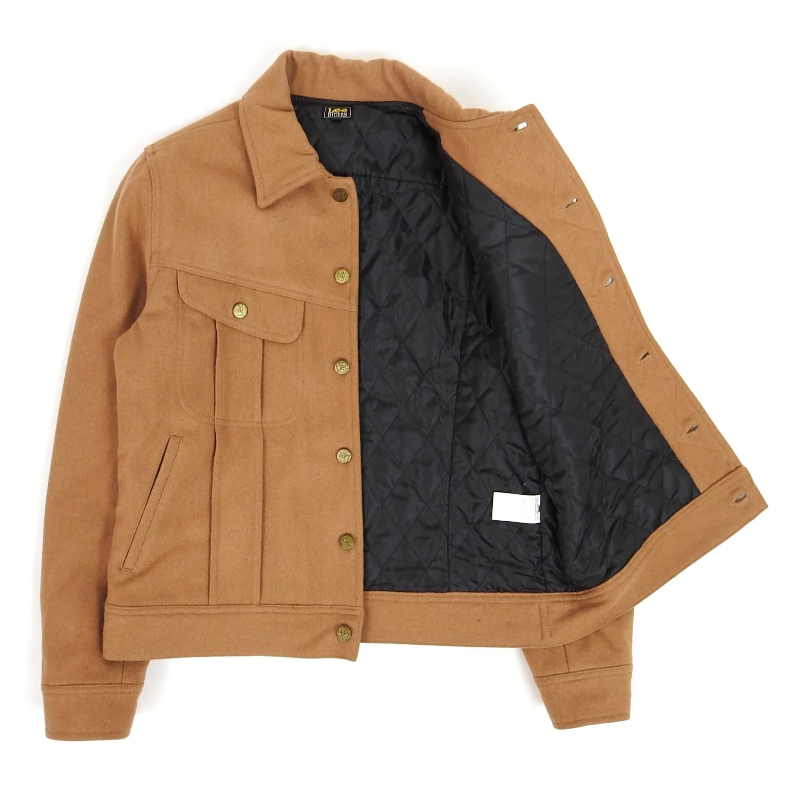 Lee Riders Wool Quilted Trucker Jacket Size Large