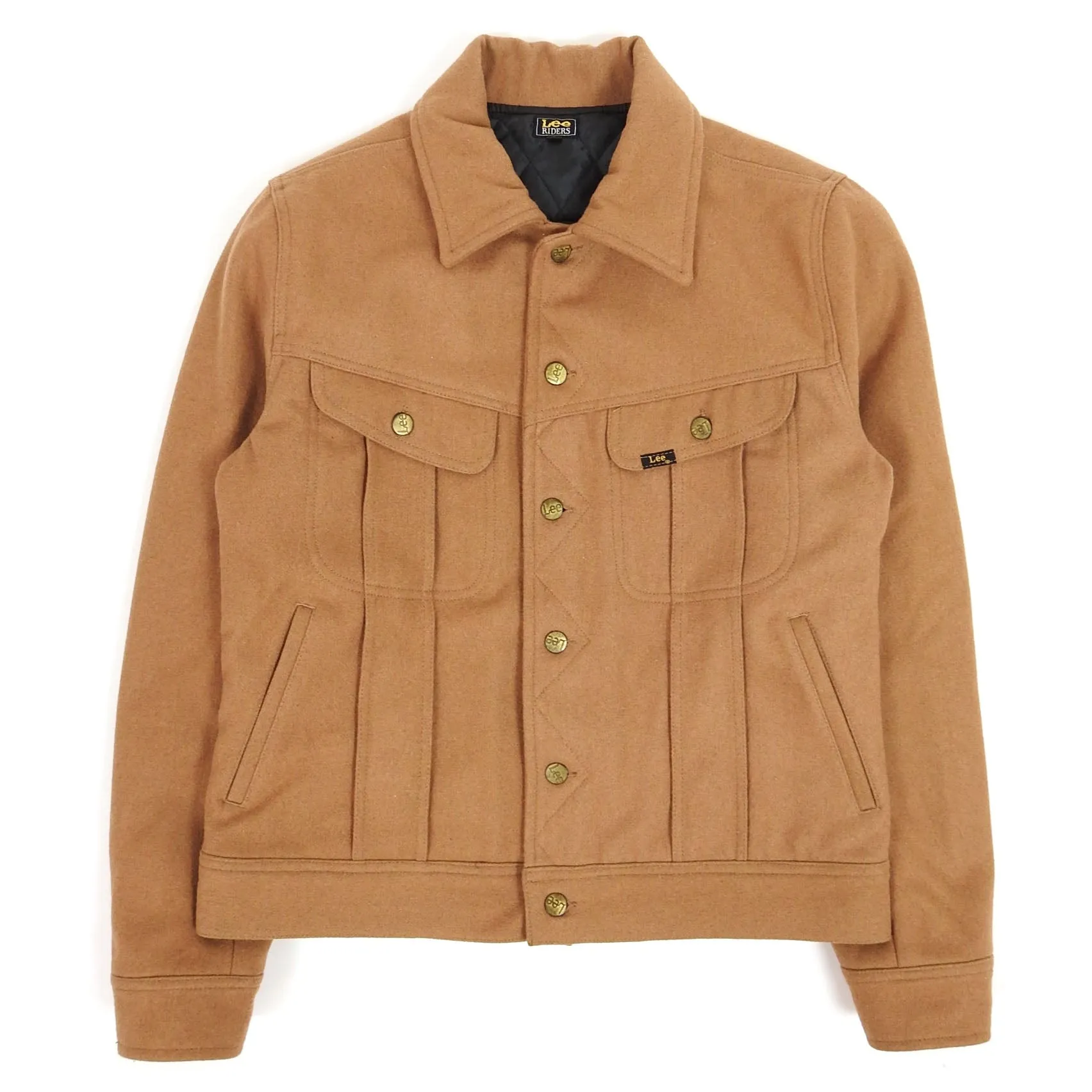 Lee Riders Wool Quilted Trucker Jacket Size Large