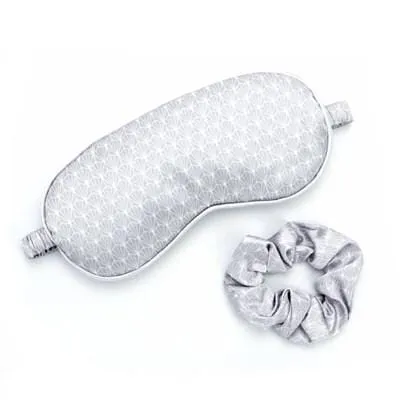 Lemon Lavender Five More Minutes Silky Satin Eye Mask & Scrunchie Set