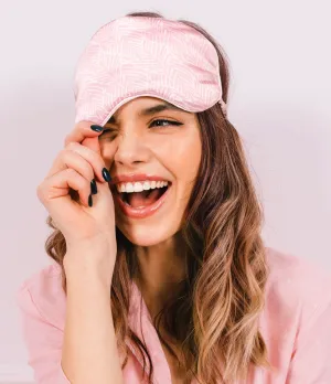 Lemon Lavender Five More Minutes Silky Satin Eye Mask & Scrunchie Set