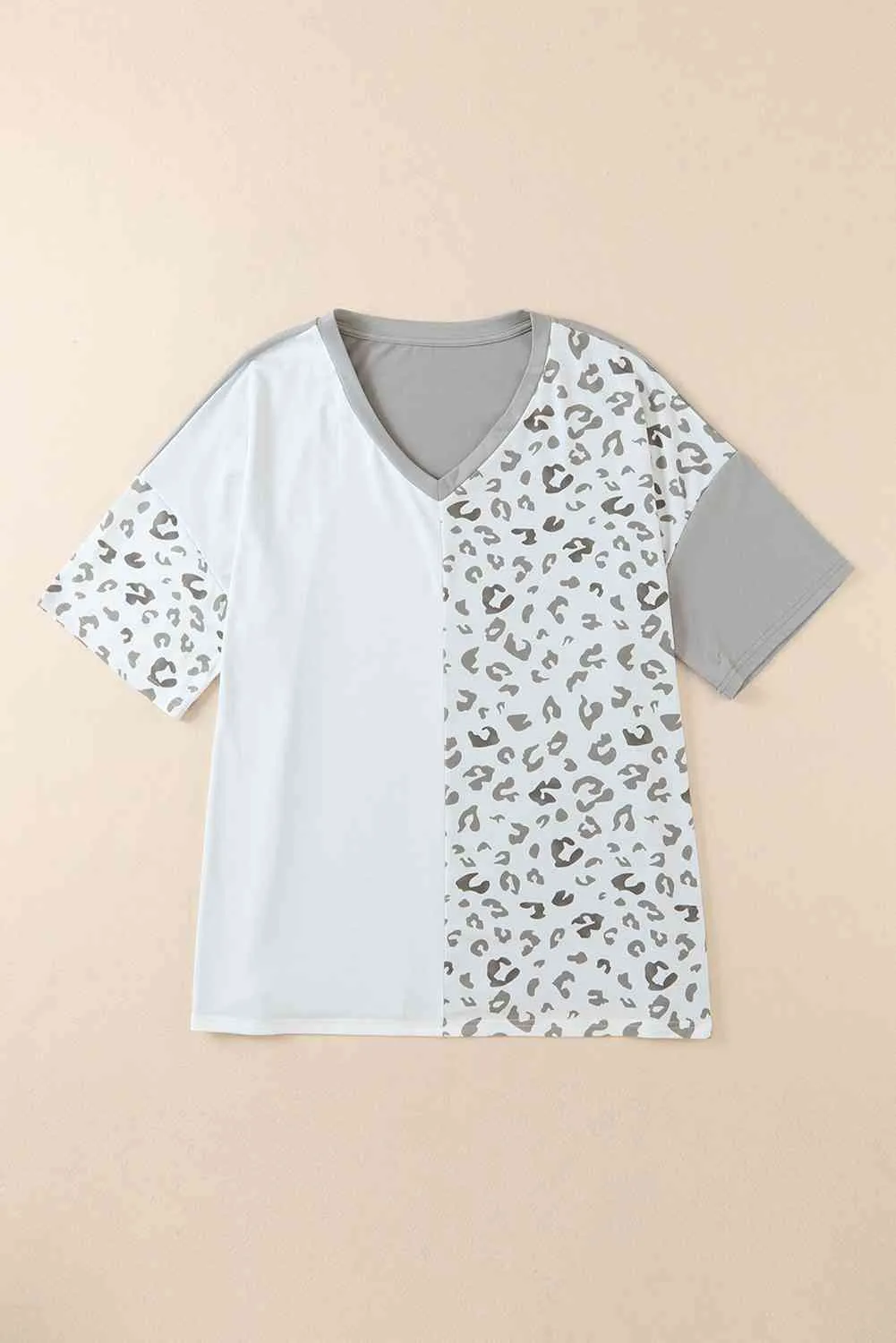 Leopard V-Neck T-Shirt