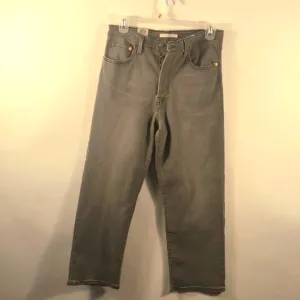 Levi's Women's Premium Ribcage Straight Ankle Gray Jeans Size 12 NWTG