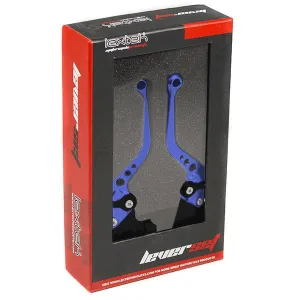 Lextek CNC Brake & Clutch Lever Set F-35 / S-14 Short Blue
