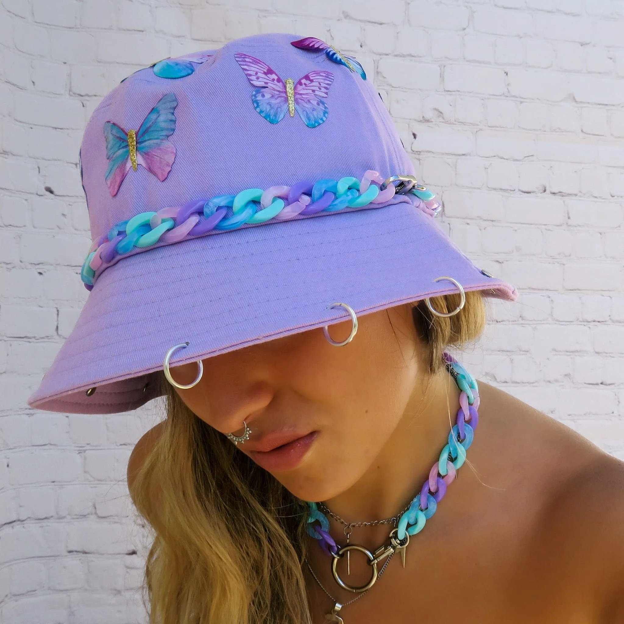 Lilac Baby Butterfly Bucket