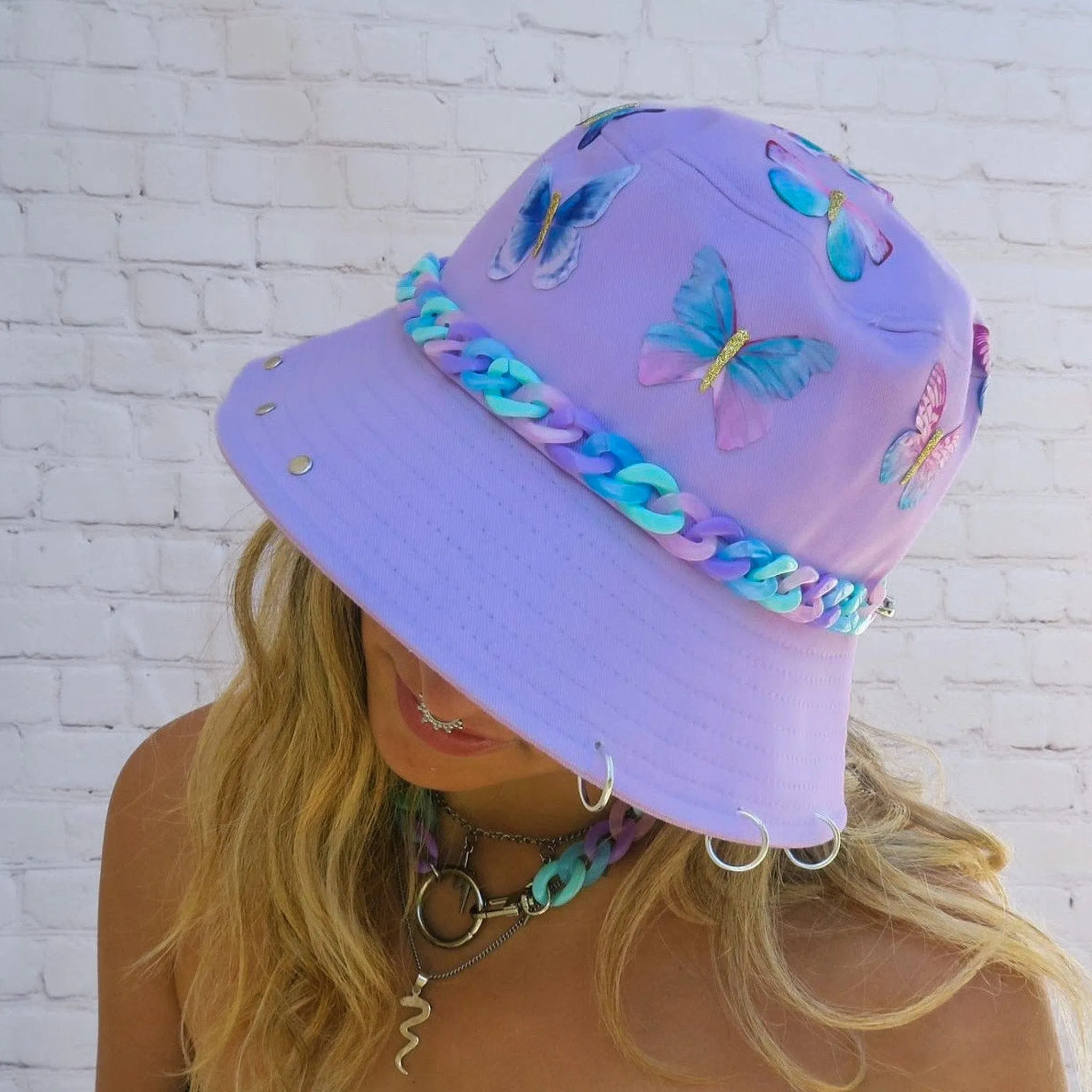 Lilac Baby Butterfly Bucket