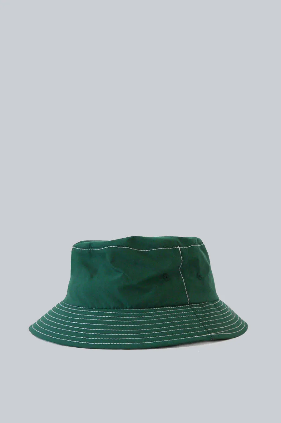 LITE YEAR JAPANESE NYLON TAFFETA BUCKET HAT VARSITY GREEN