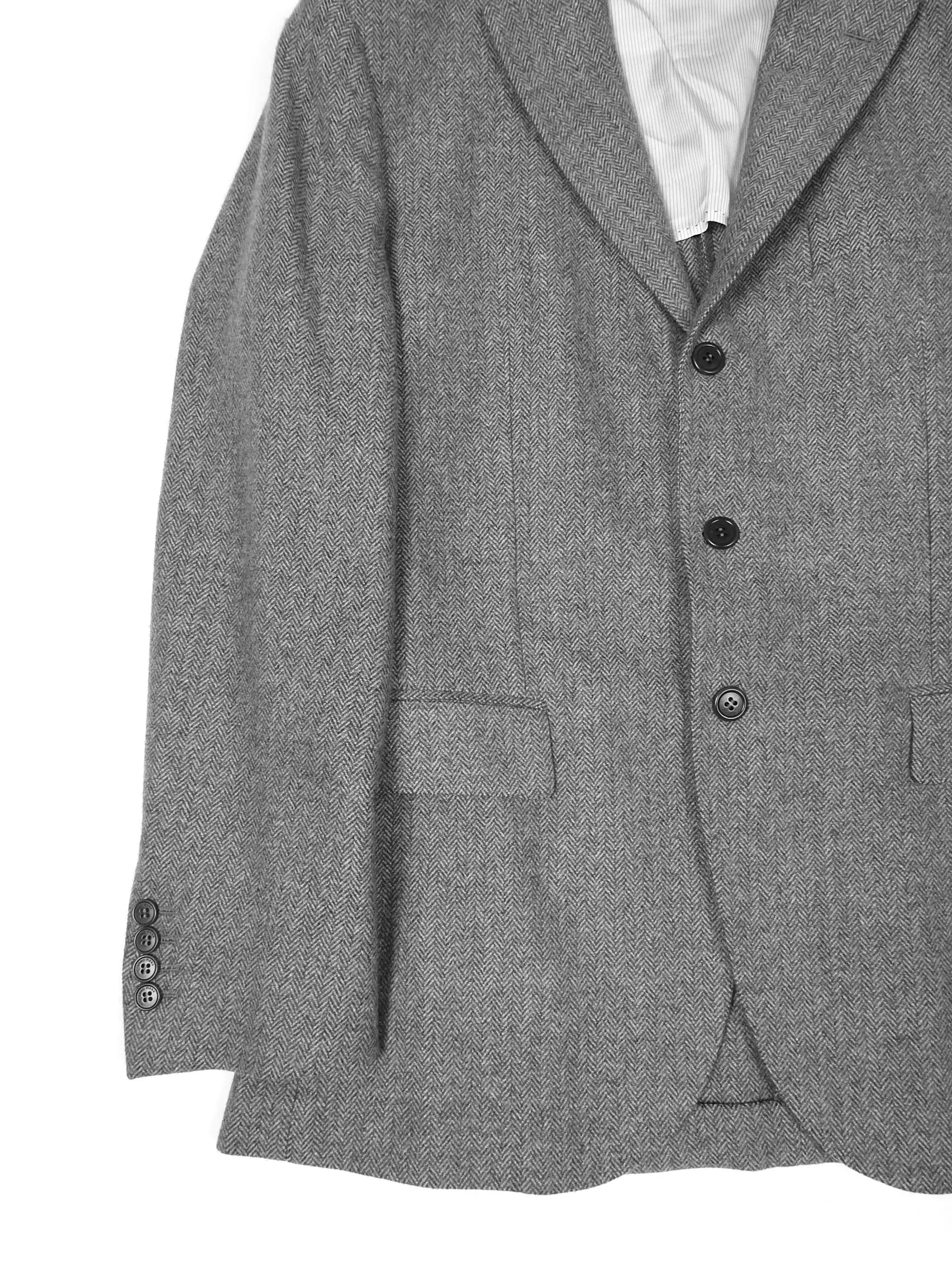 Loro Piana Grey Cashmere Jacket Size 50