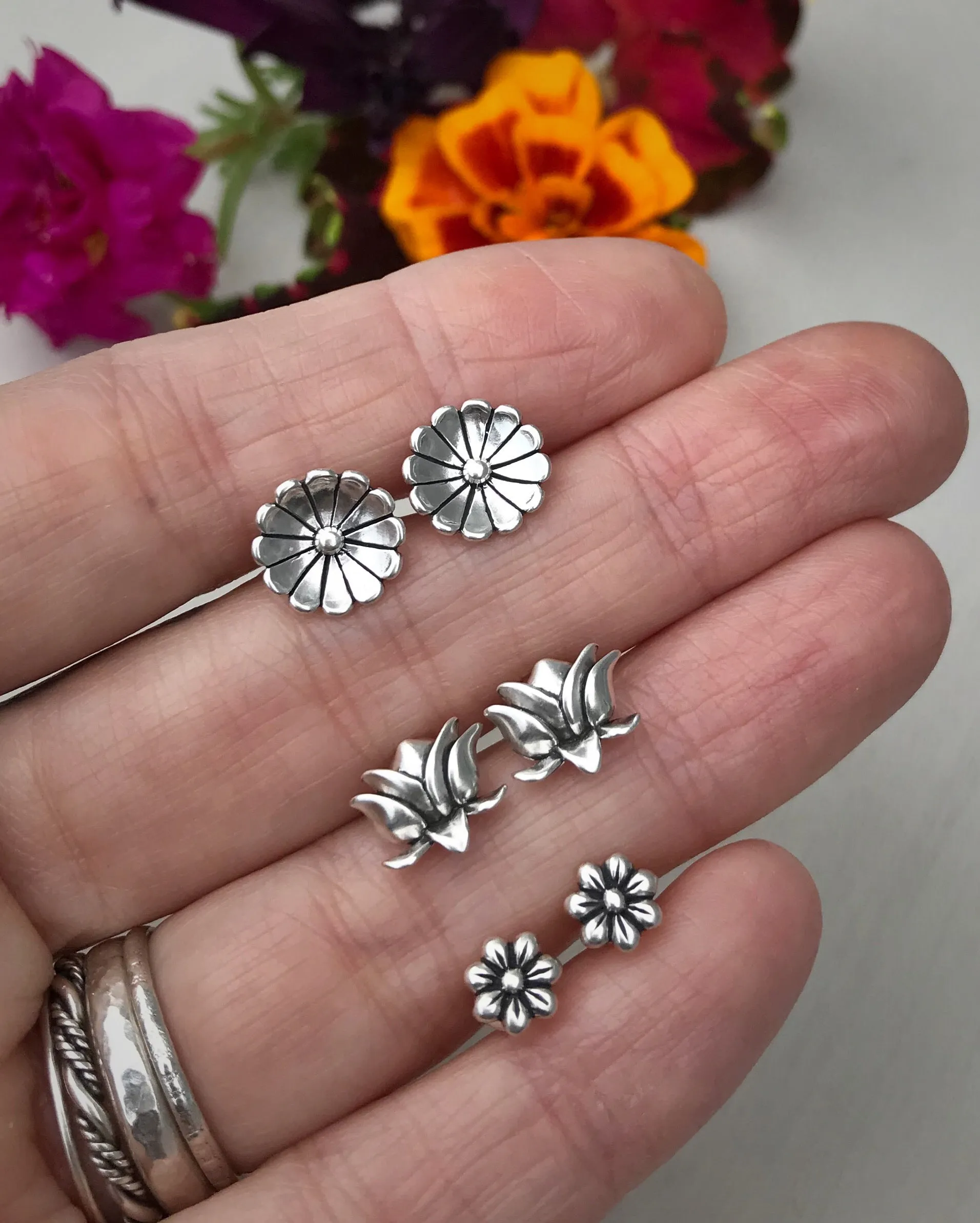 Lotus Flower Earrings