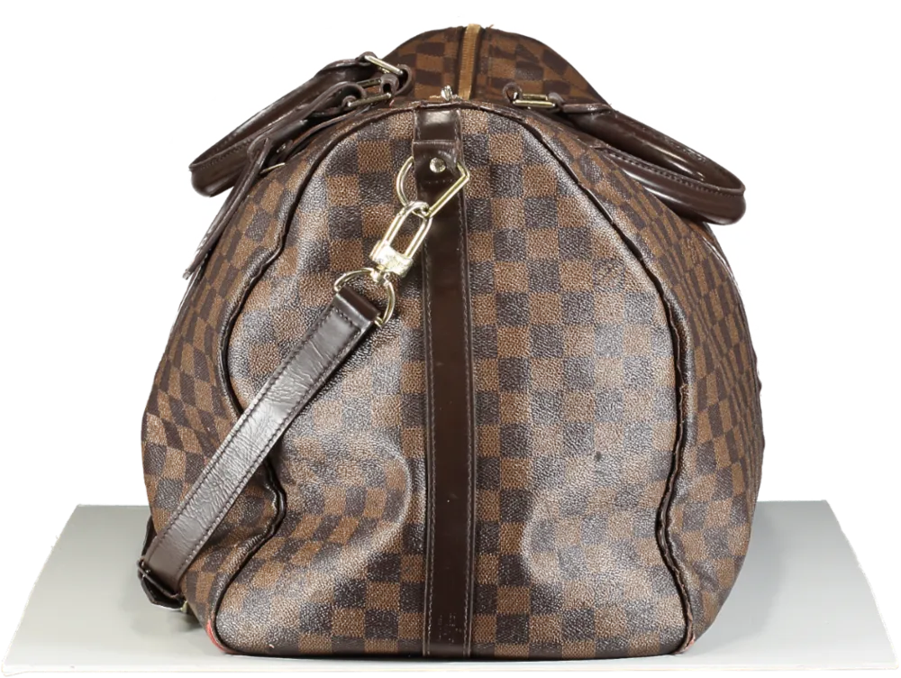 Louis Vuitton Brown Keepall Bandoulière 55 Weekend Bag