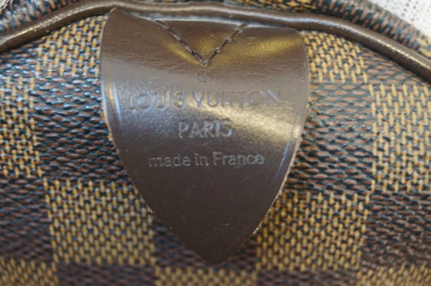 LOUIS VUITTON Damier Ebene Speedy 30 Handbag