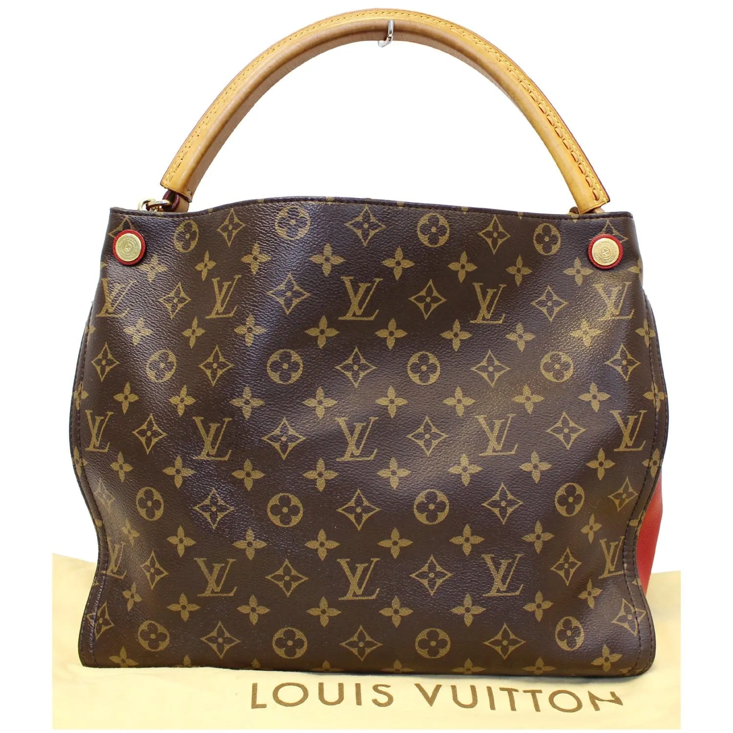 LOUIS VUITTON Gaia Monogram Canvas Shoulder Bag Brown