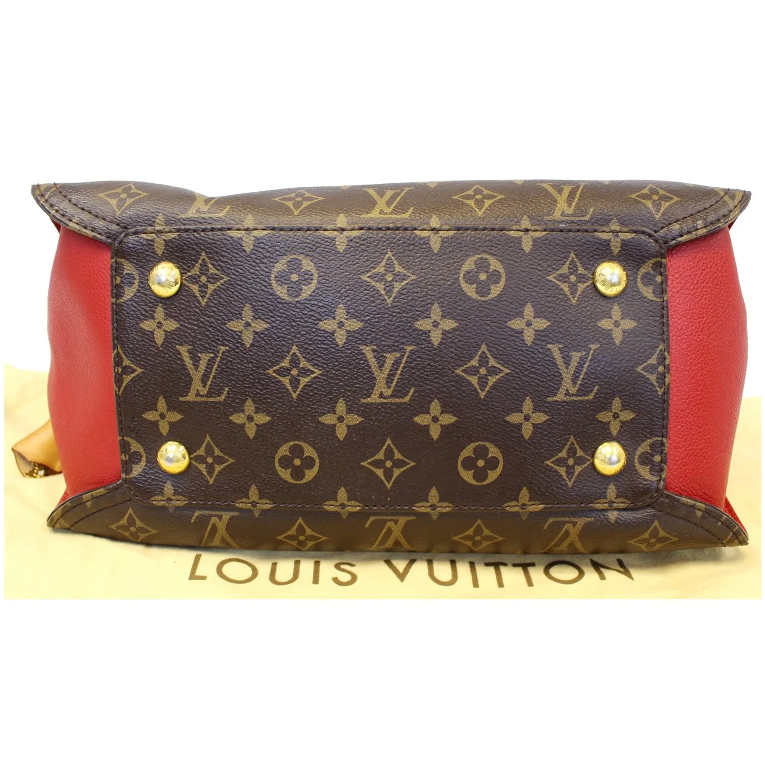 LOUIS VUITTON Gaia Monogram Canvas Shoulder Bag Brown