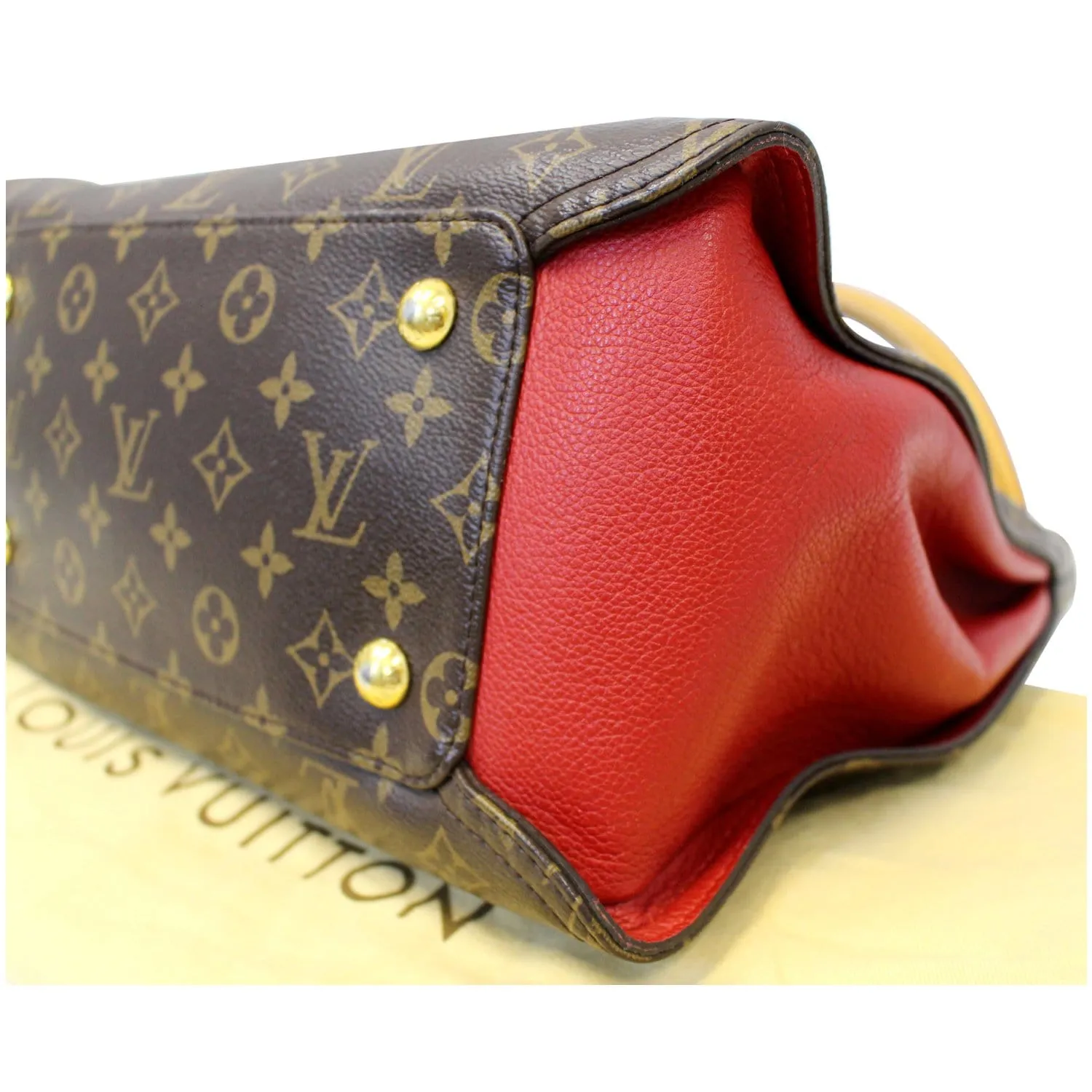 LOUIS VUITTON Gaia Monogram Canvas Shoulder Bag Brown
