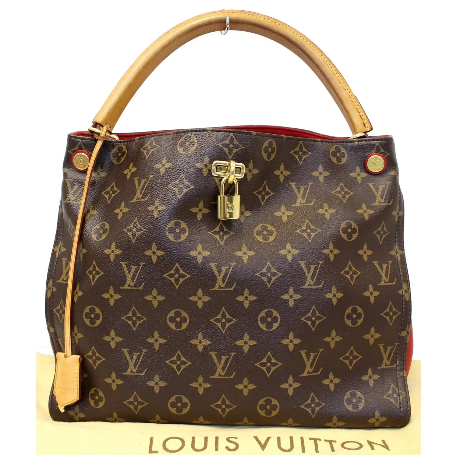 LOUIS VUITTON Gaia Monogram Canvas Shoulder Bag Brown