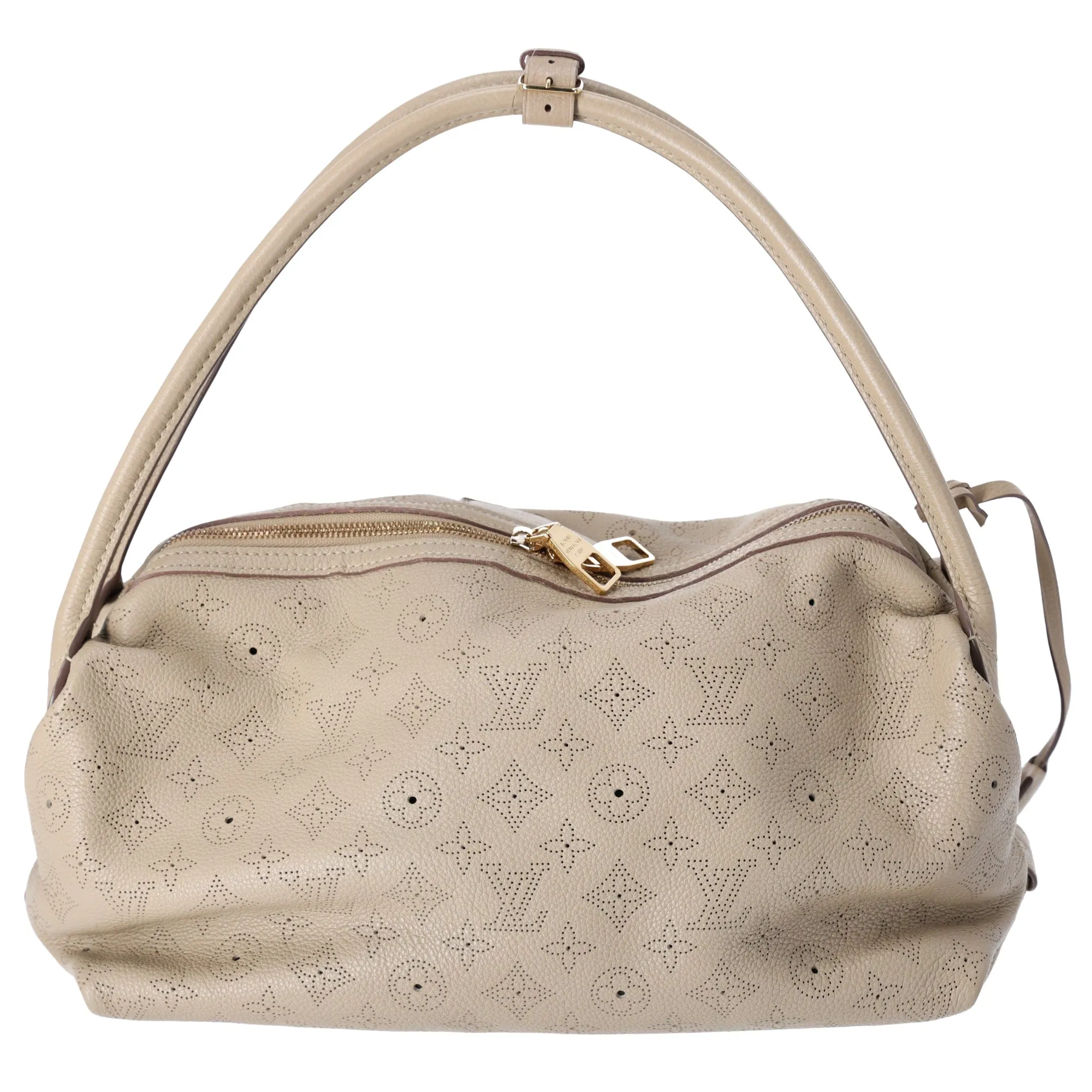 Louis Vuitton Galatea MM Mahina Handbag M93825 Sable Leather
