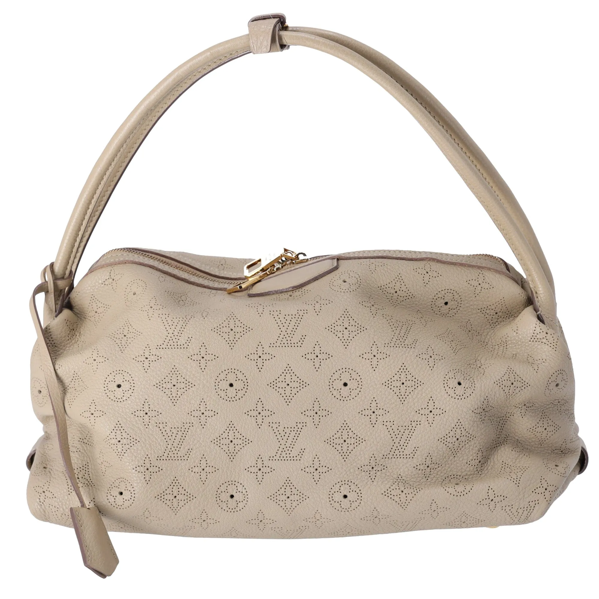 Louis Vuitton Galatea MM Mahina Handbag M93825 Sable Leather