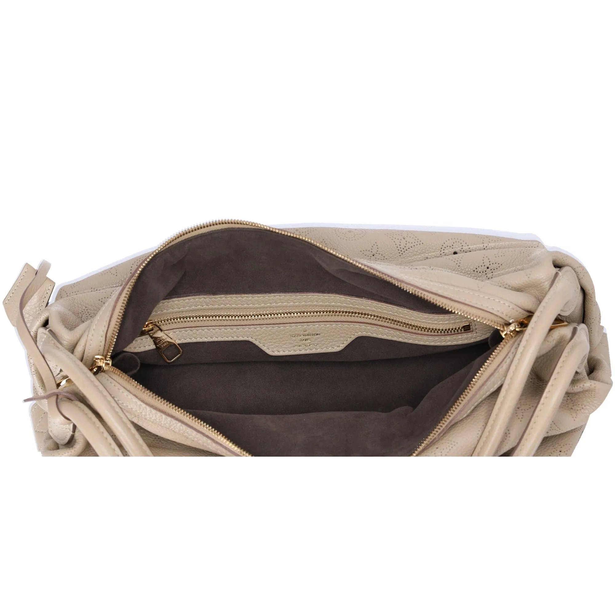 Louis Vuitton Galatea MM Mahina Handbag M93825 Sable Leather