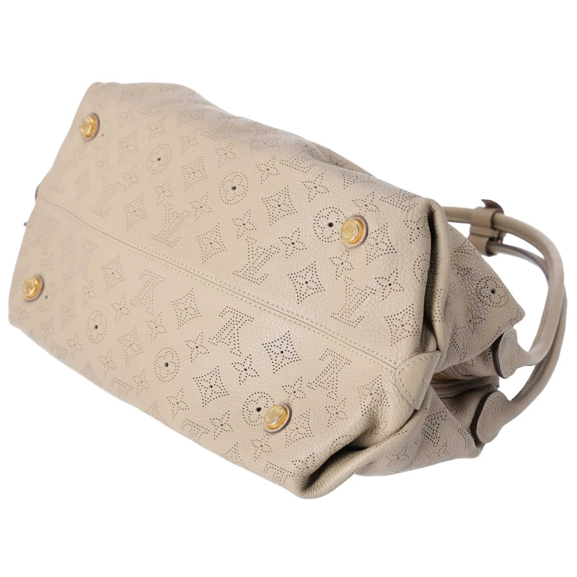Louis Vuitton Galatea MM Mahina Handbag M93825 Sable Leather