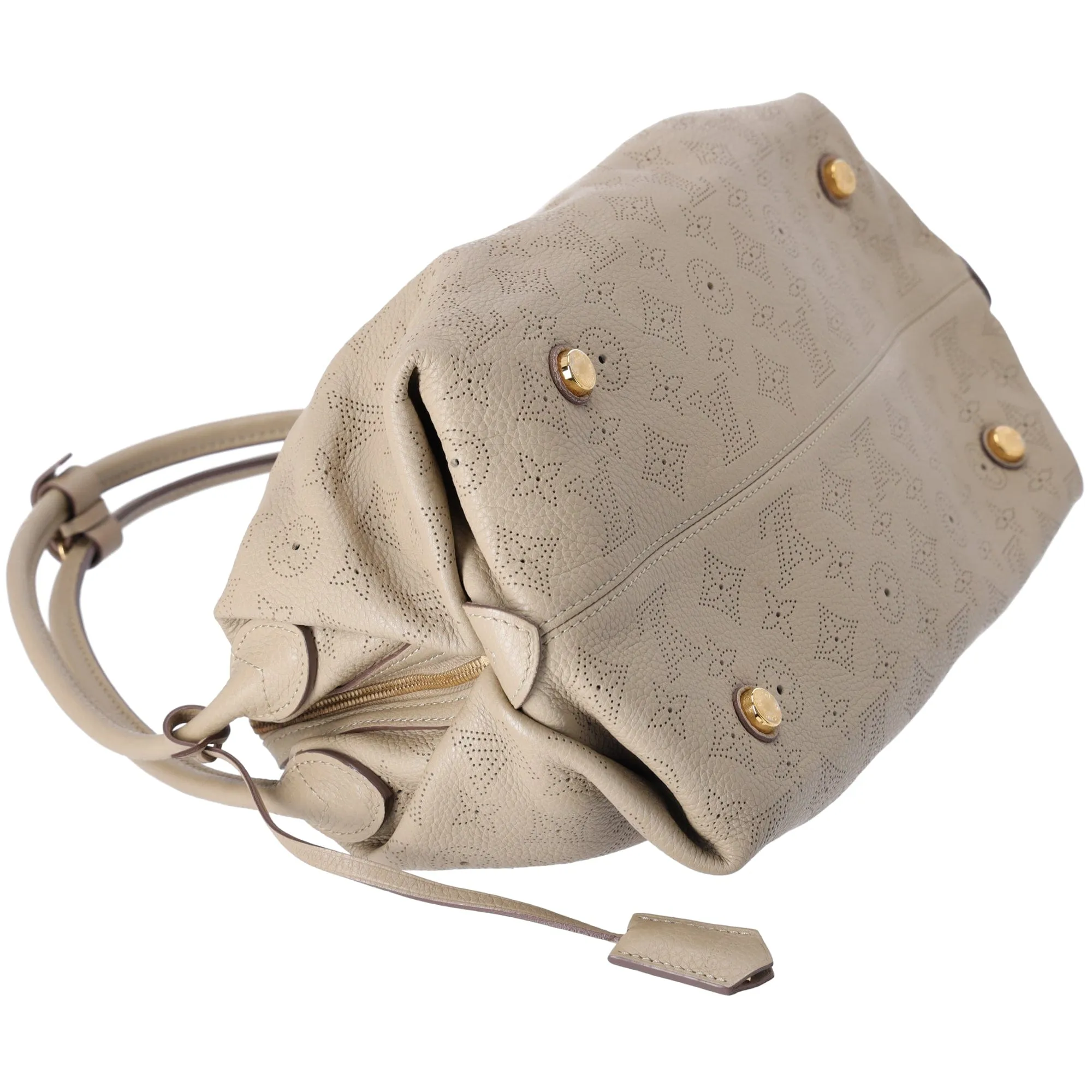 Louis Vuitton Galatea MM Mahina Handbag M93825 Sable Leather