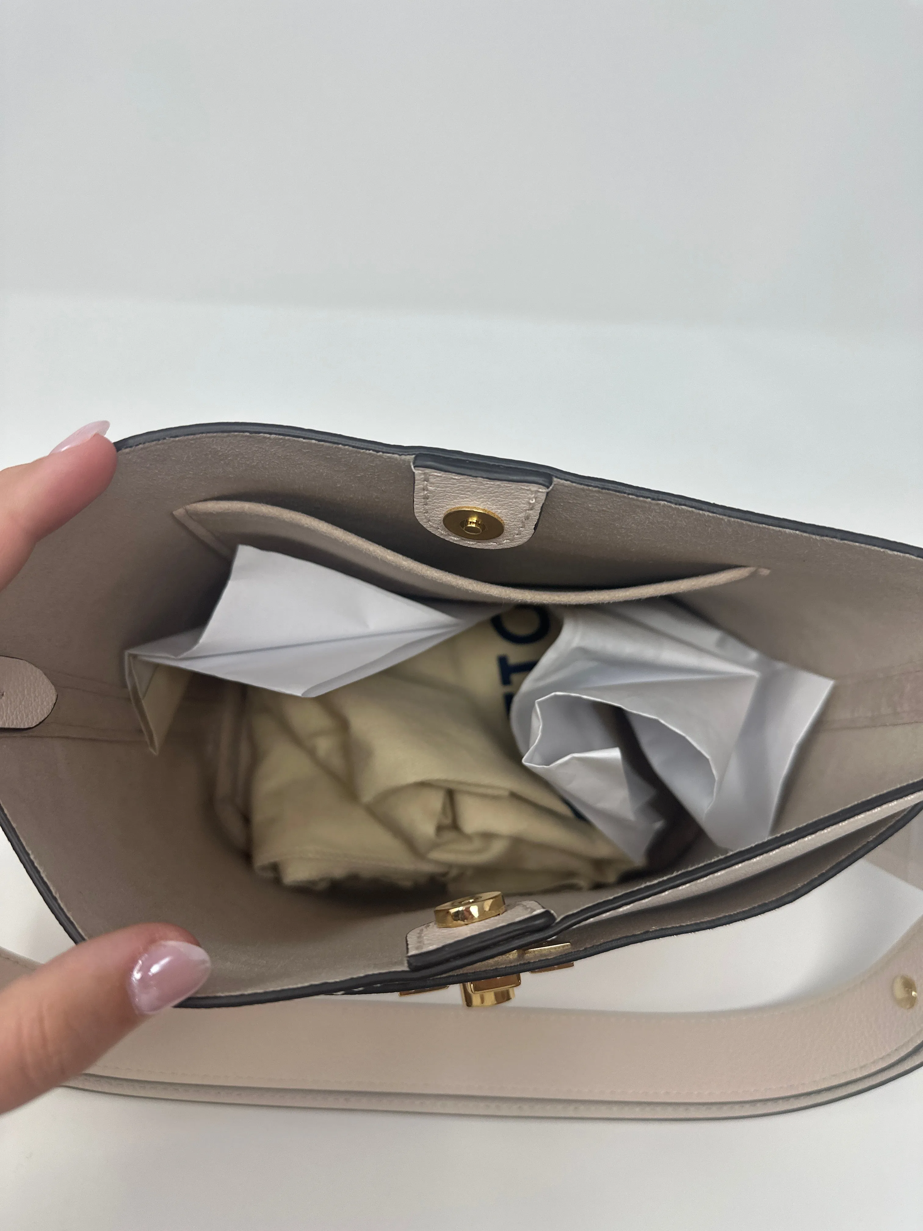 Louis Vuitton Lock and Walk Bucket Bag