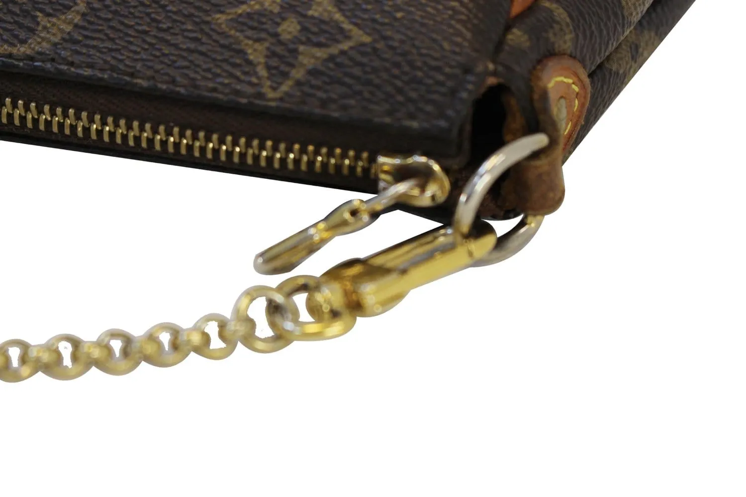 LOUIS VUITTON Monogram Pochette Eva Clutch Shoulder Bag