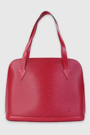 Louis Vuitton Red Epi Leather Handbag
