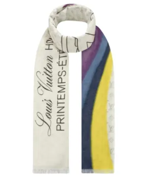 Louis Vuitton Virgil Abloh Wizard of Oz Monogram Rainbow Scarf SS19 Men