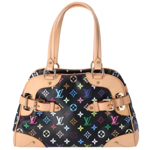 Louis Vuitton x Takashi Murakami Claudia Monogram Multicolor Handbag M40194 Noir