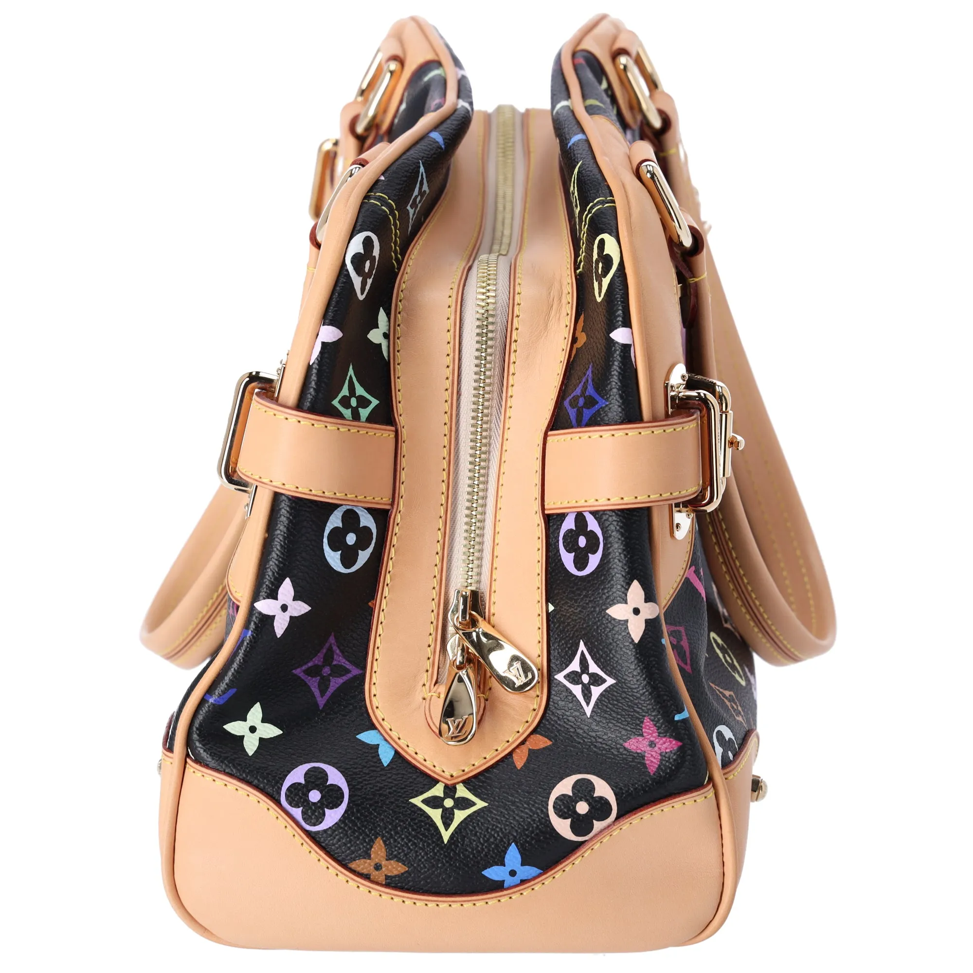 Louis Vuitton x Takashi Murakami Claudia Monogram Multicolor Handbag M40194 Noir