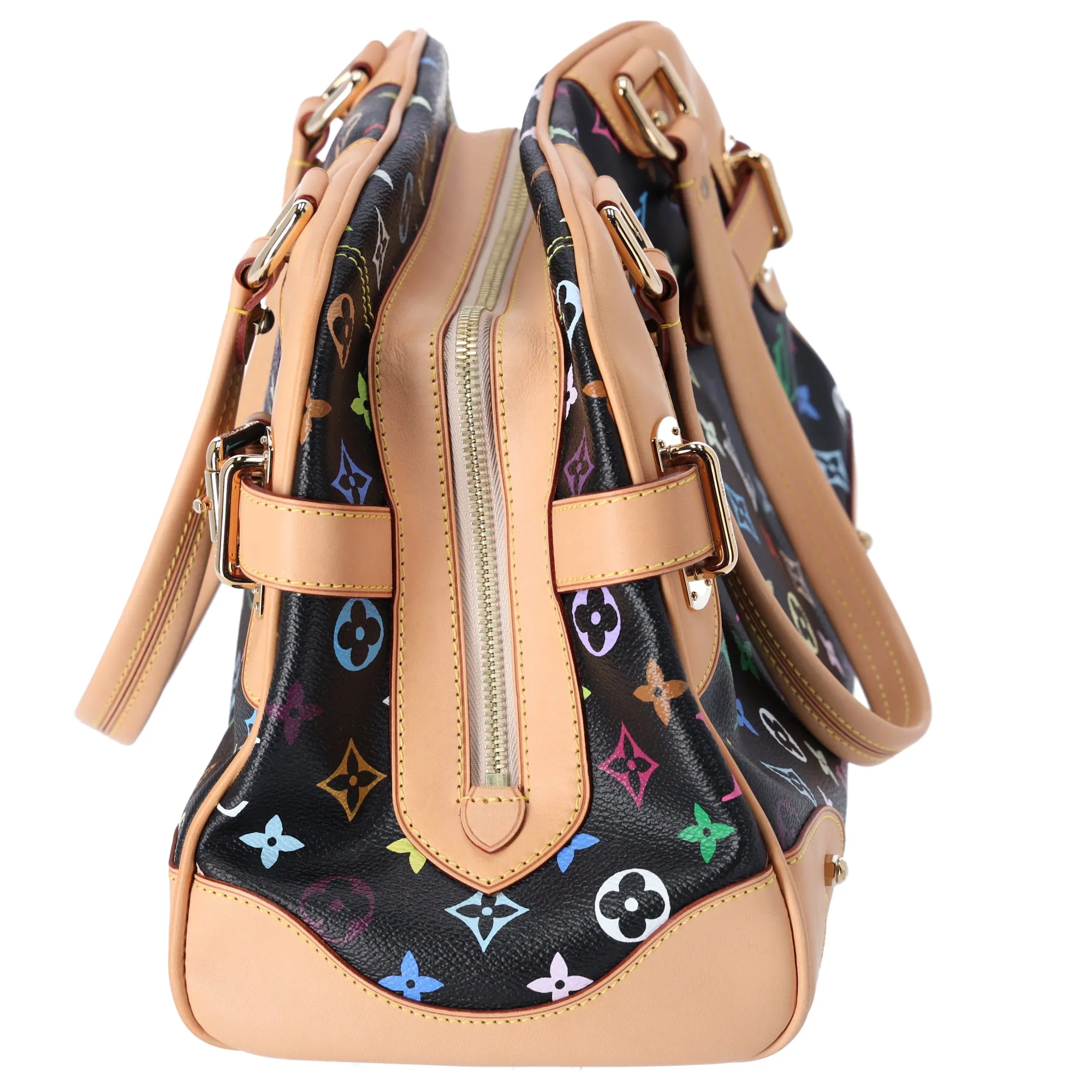 Louis Vuitton x Takashi Murakami Claudia Monogram Multicolor Handbag M40194 Noir