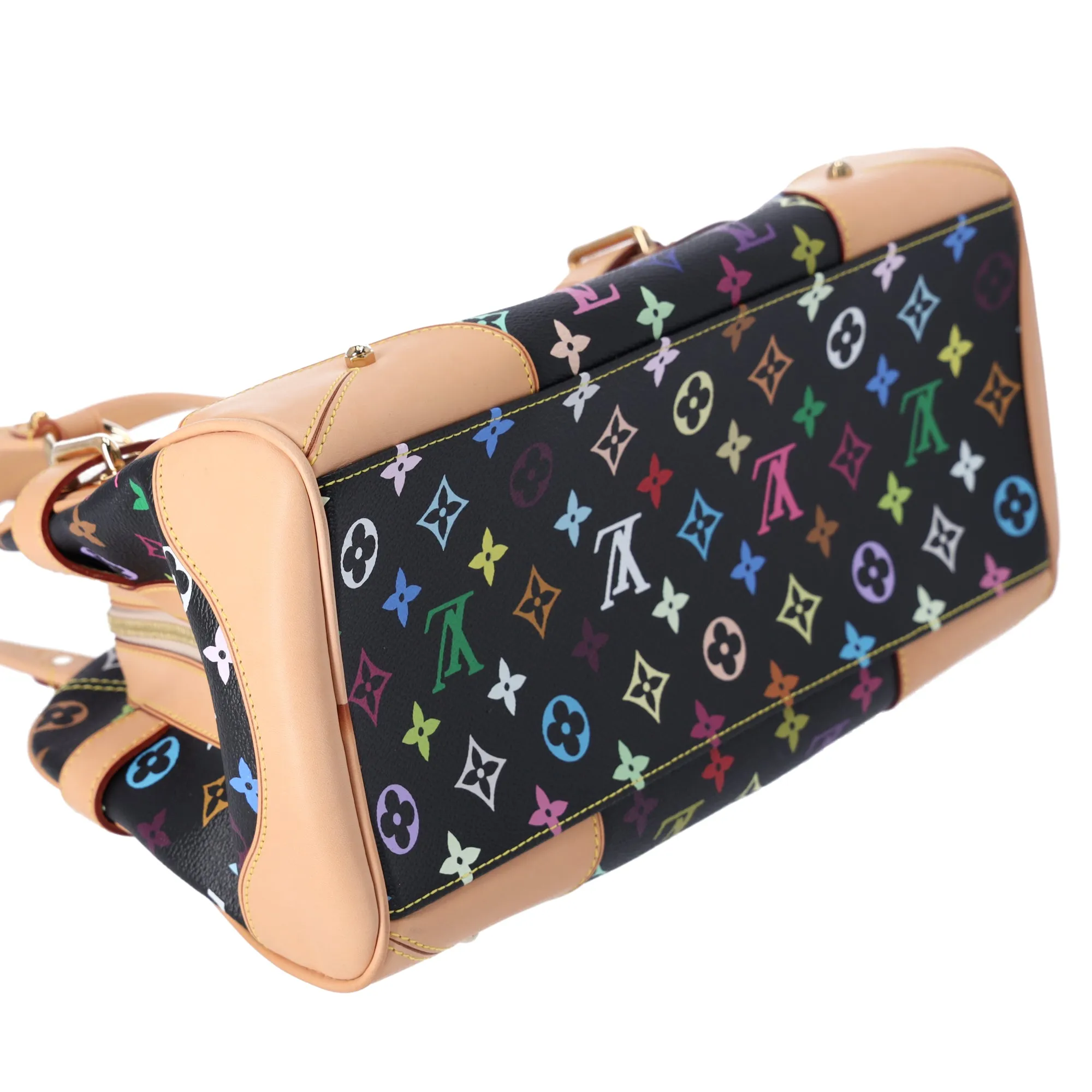 Louis Vuitton x Takashi Murakami Claudia Monogram Multicolor Handbag M40194 Noir