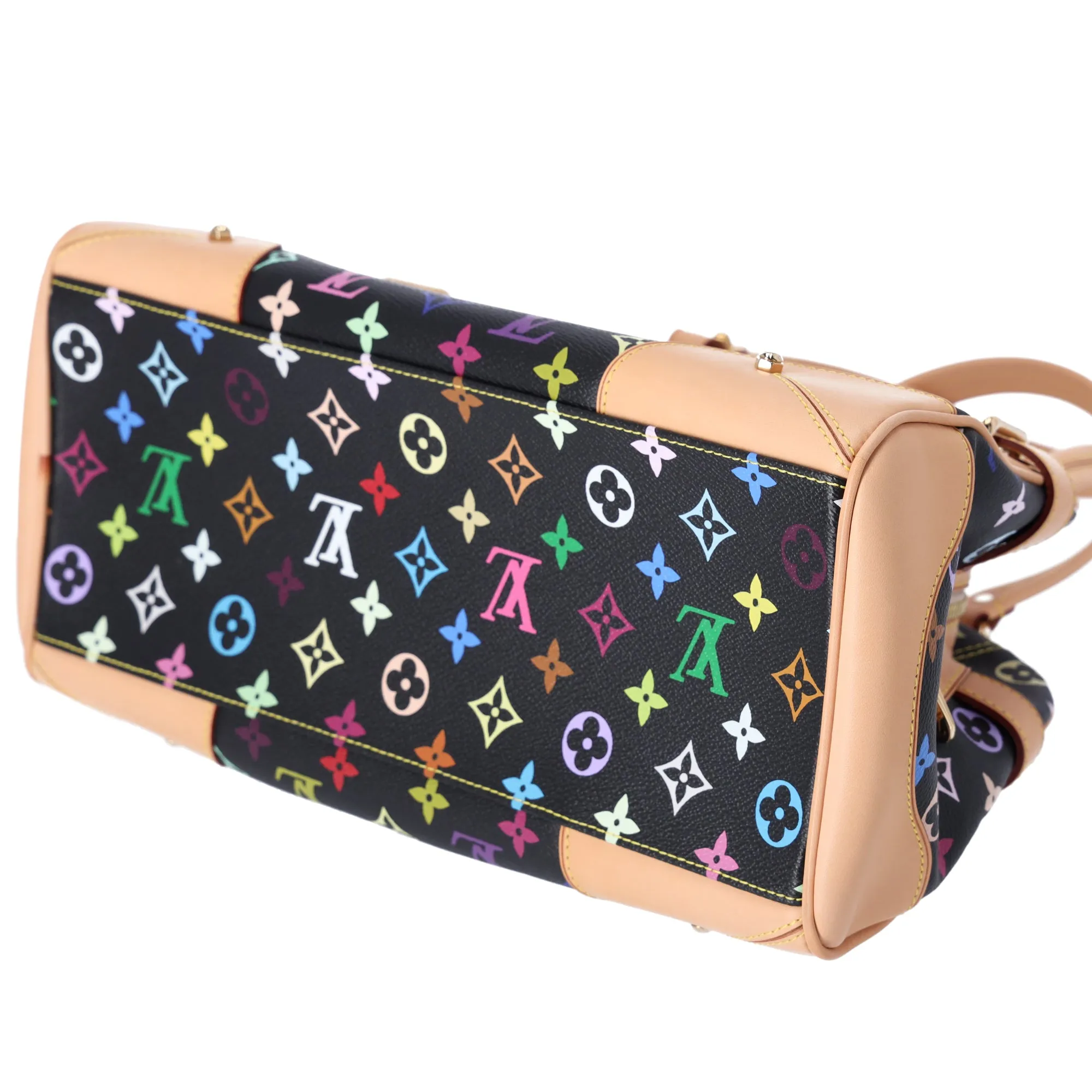 Louis Vuitton x Takashi Murakami Claudia Monogram Multicolor Handbag M40194 Noir