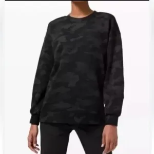 Lululemon perfectly oversized crewneck Black Camo Sweatshirt