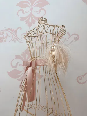 Luxury Pearl & Feather Purse