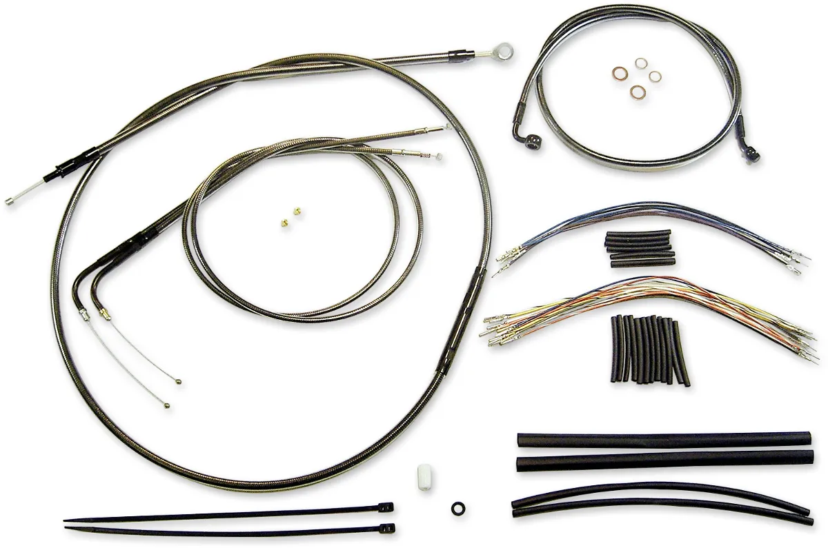 Magnum 487831 Black Pearl Handlebar Installation Kit for 12-14in. Ape