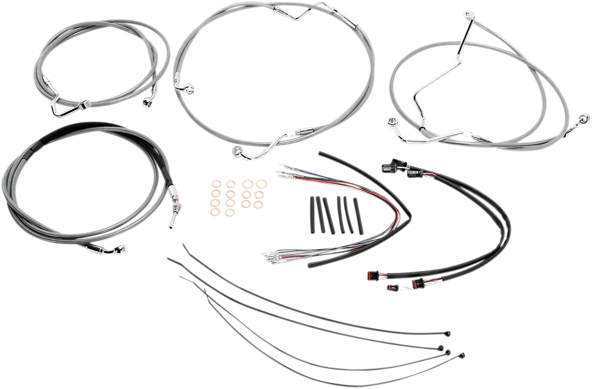 Magnum 589341 Stainless Steel XR Handlebar Installation Kit for 12-14in. Ape