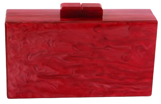 Marbled Pearl Box Clutch