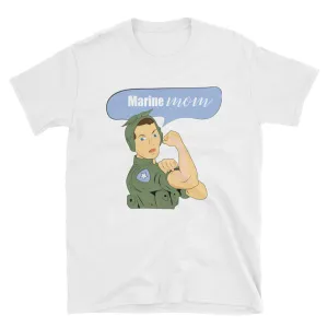 Marine Mom T Shirt White Mother's Day Gift Idea T Shirt for Mom