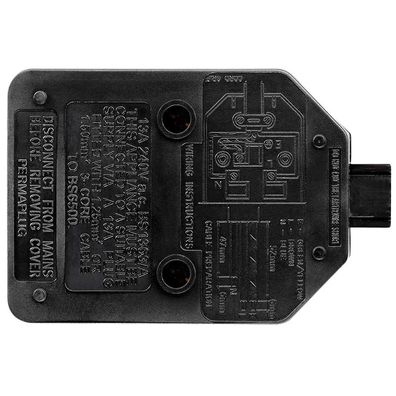 Masterplug EXS1315B 1 Socket 5m 13A Heavy Duty Extension Lead Black