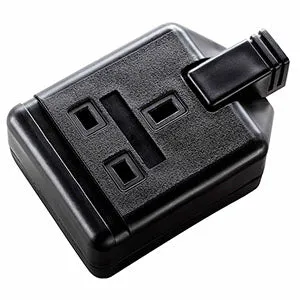 Masterplug EXS1315B 1 Socket 5m 13A Heavy Duty Extension Lead Black