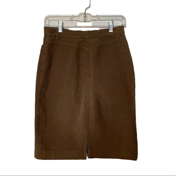 Max Mara Weekend Line Brown Corduroy Skirt