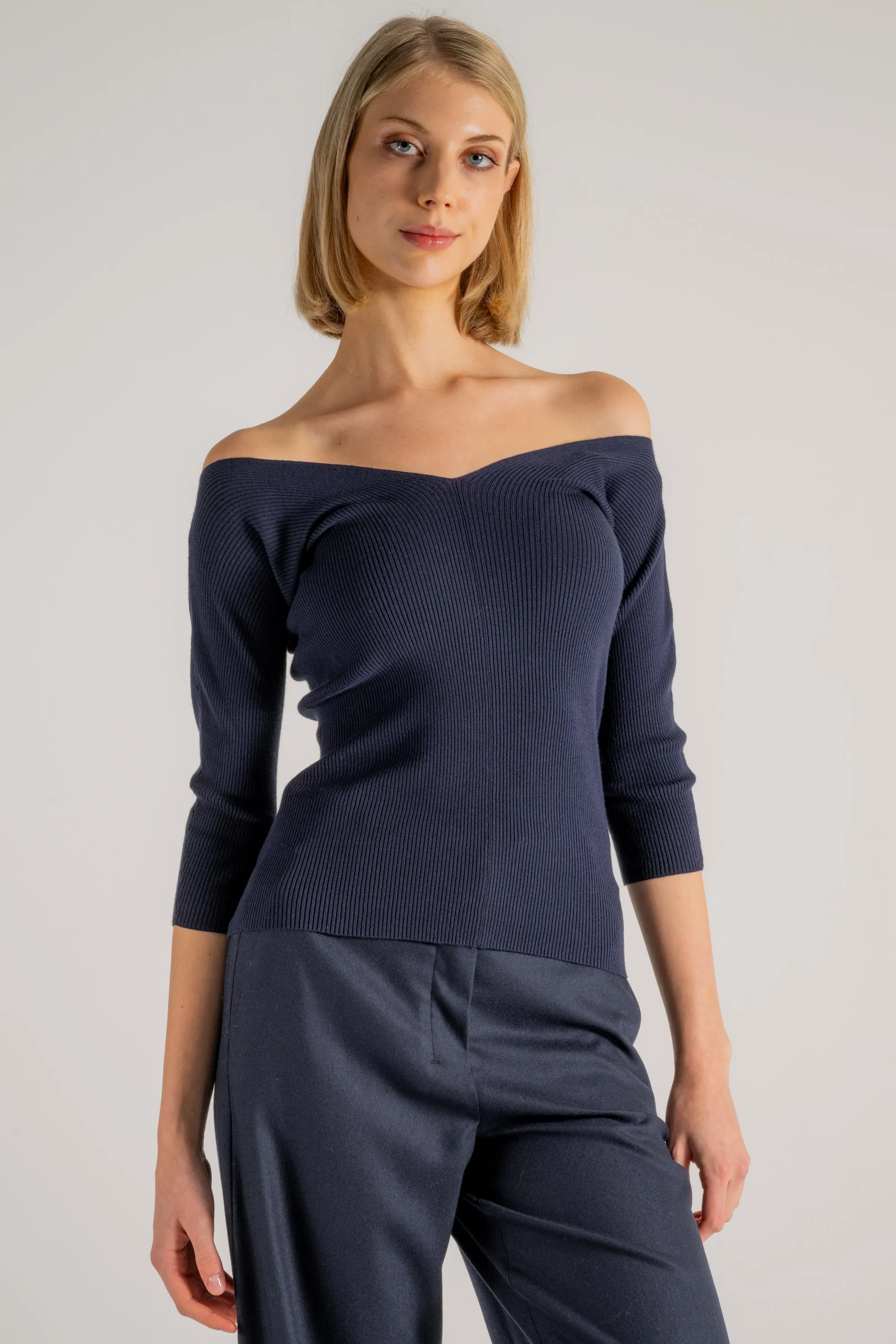 Max Mara Weekend Maglia Blu Donna