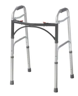 McKesson Drive Commode Chair Fixed Arm Steel Frame Steel Back Bar 15.5 to 22 Inch