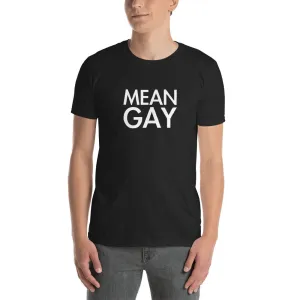 Mean Gay T Shirt Black Funny Mean Gay T Shirt
