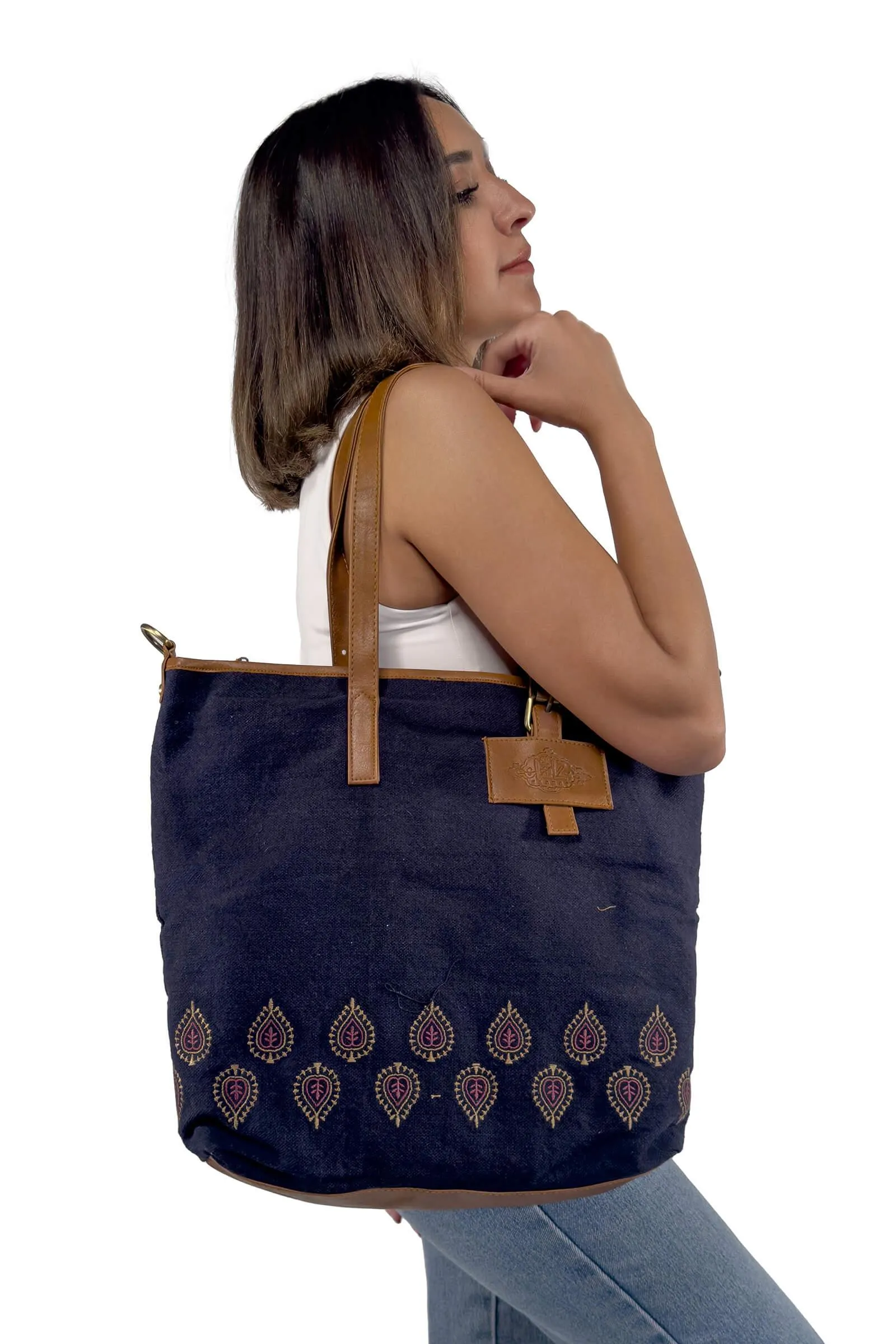 Midnight Blossom Amira Handbag